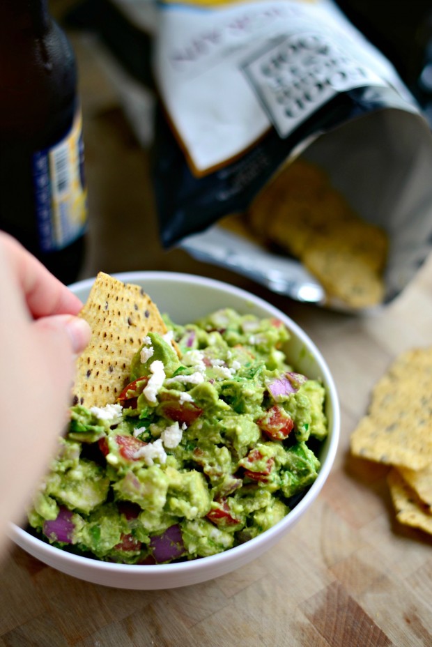 Avocado + Feta Guacamole l www.SimplyScratch.com #avocado