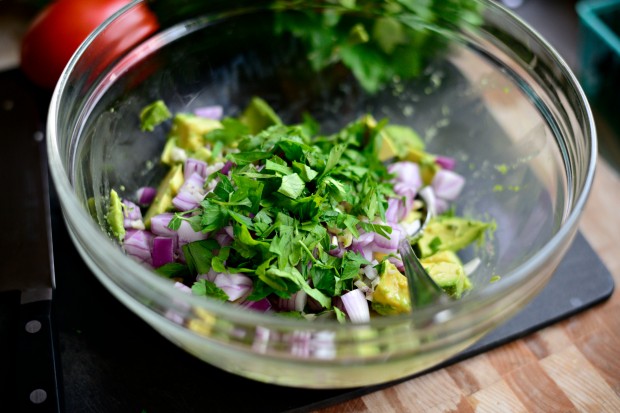 Avocado + Feta Guacamole www.SimplyScratch.com add the parsley too