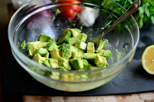 Avocado + Feta Guacamole www.SimplyScratch.com tosssss