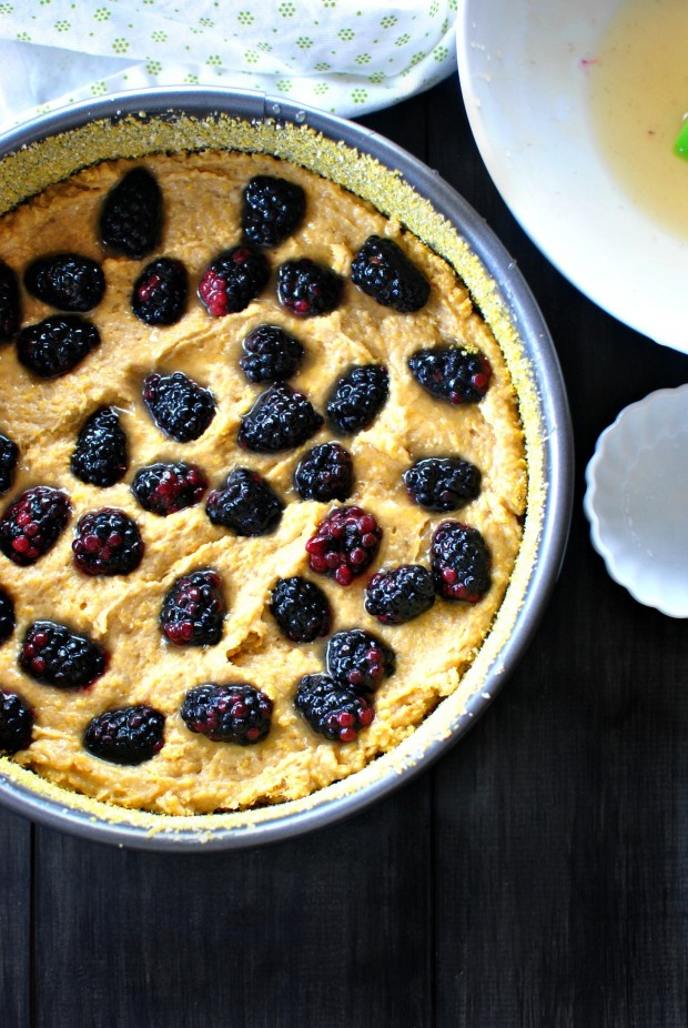 Honey Butter Blackberry + Lemon Polenta Cake via www.SimplyScratch.com berries1