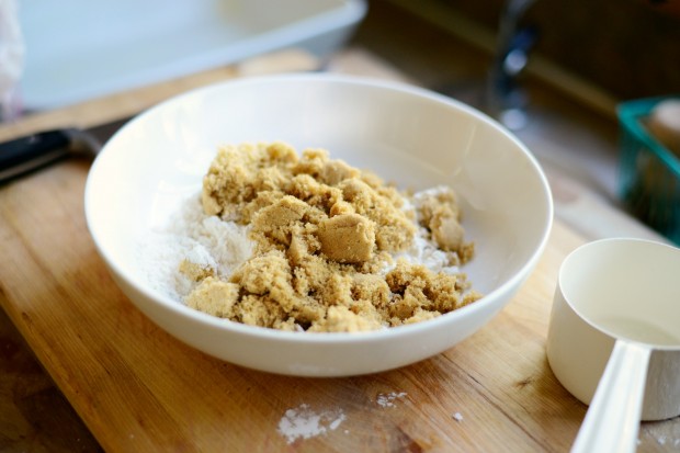 Rhubarb Crumble l www.SimplyScratch.com brown sugar 2