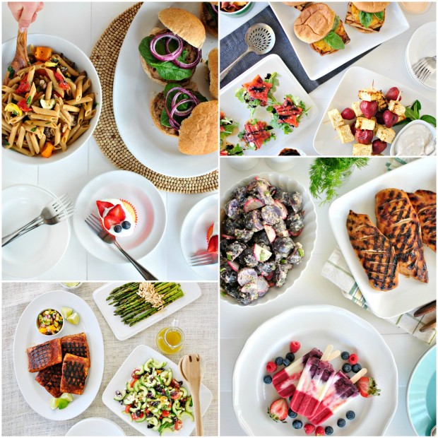 Simply Organic Grilling Collage
