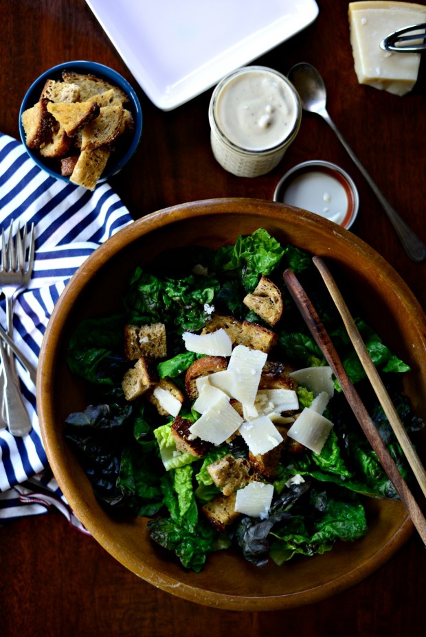 Caesar Salad with Homemade Caesar Dressing and Croutons l www.SimplyScratch.com (27)