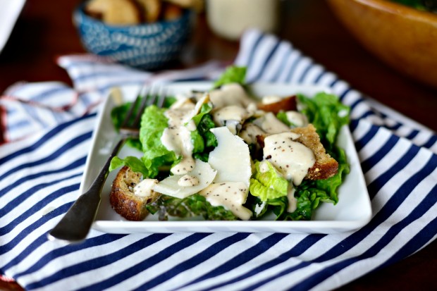 Caesar Salad with Homemade Caesar Dressing and Croutons l www.SimplyScratch.com (28)