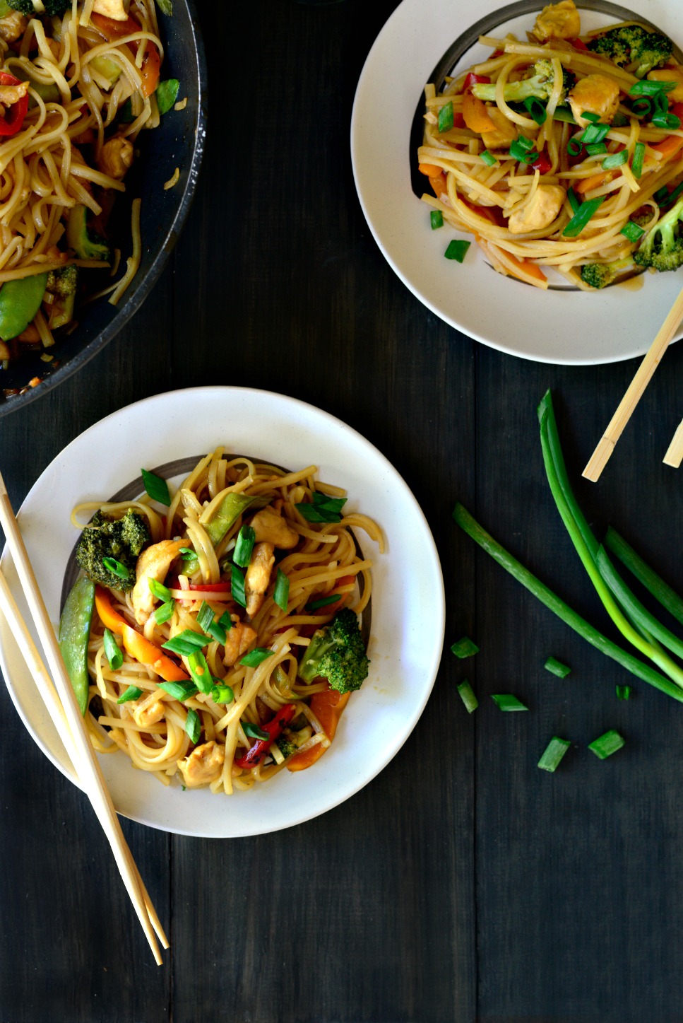 Simply Scratch Honey Ginger Chicken Noodle Stir-Fry - Simply Scratch