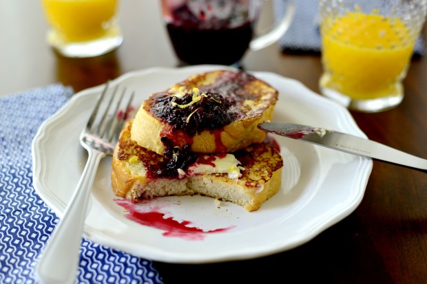 Buttermilk French Toast with a Quick Blackberry Maple Compote www.SimplyScratch.com (4)