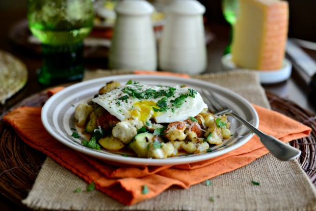 vegetable breakfast skillet l SimplyScratch.com