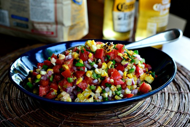 Grilled Corn Pico de Gallo www.SimplyScratch.com