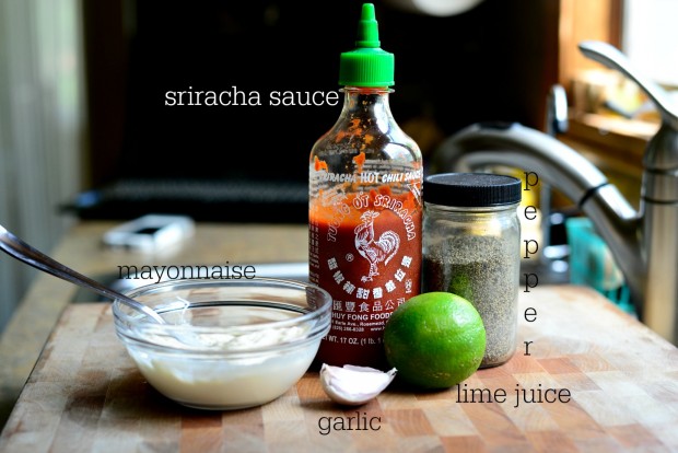 Spicy Sriracha Steak Burgers l www.SimplyScratch.com ingredients