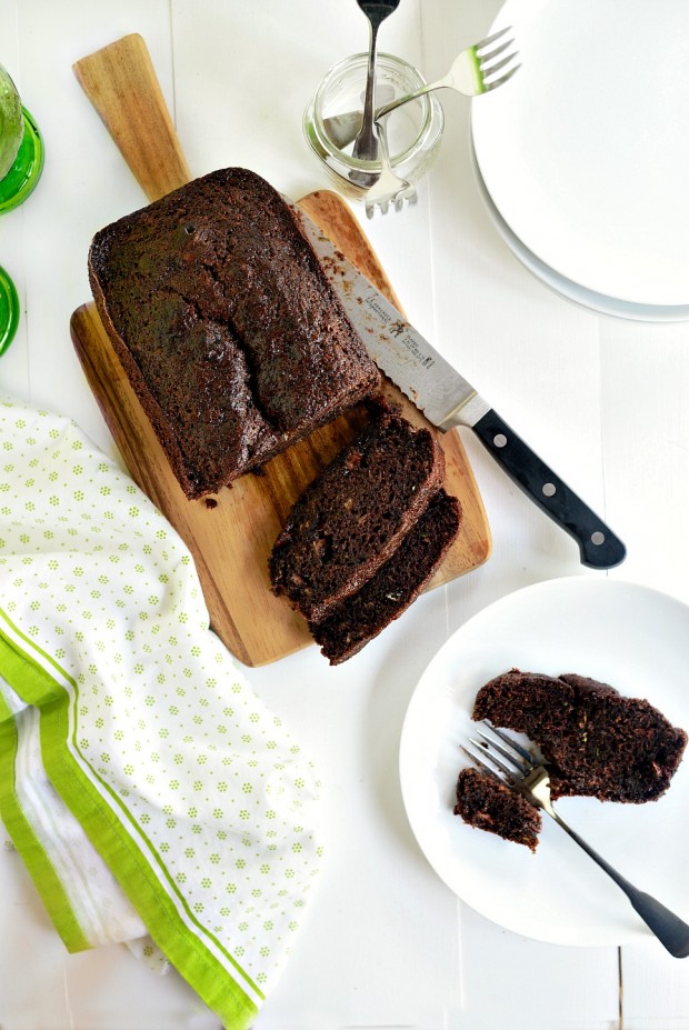 Chocolate Chocolate Chip Zucchini Bread l www.SimplyScratch (1)