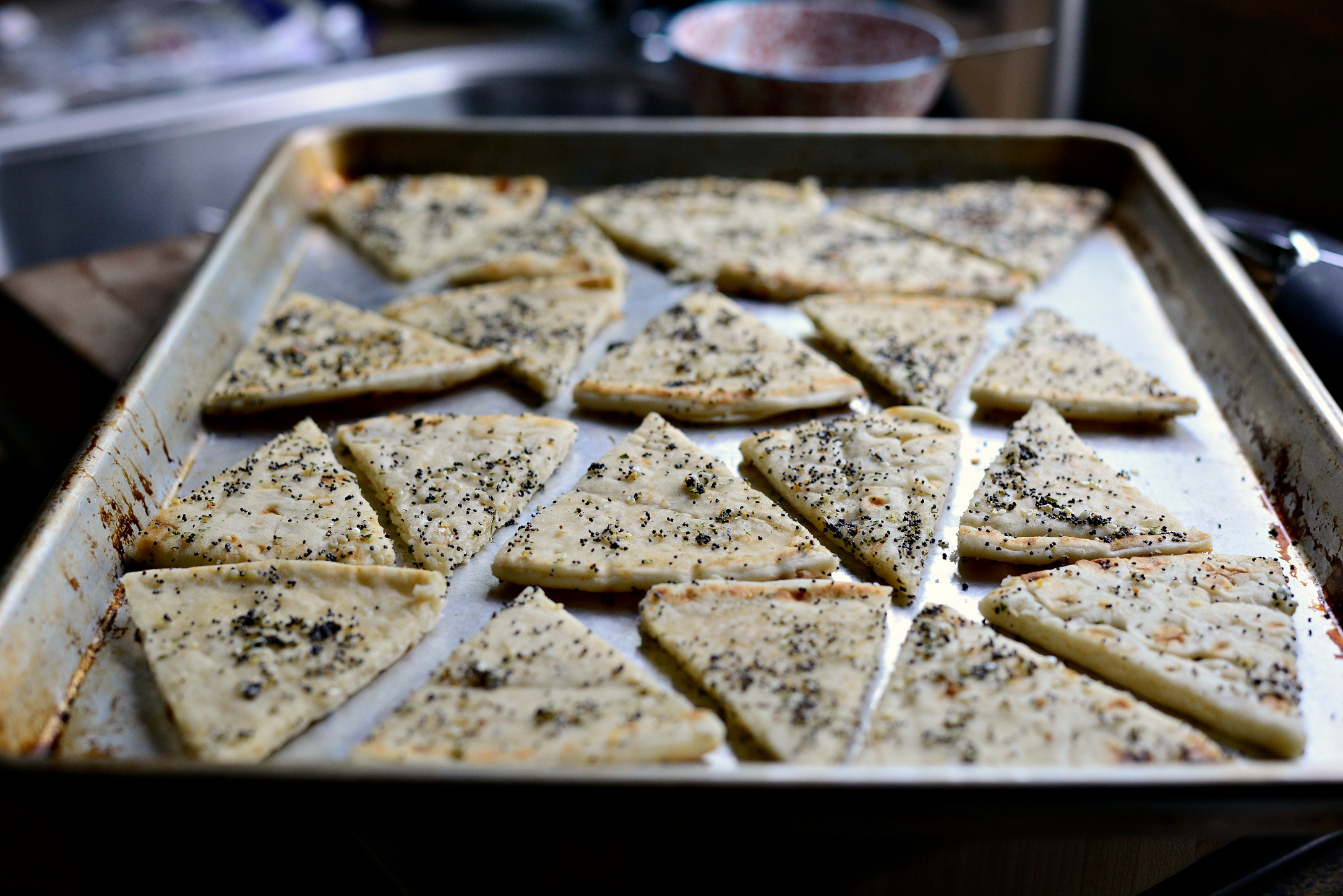 Everything Baked Pita Chips - Simply Scratch