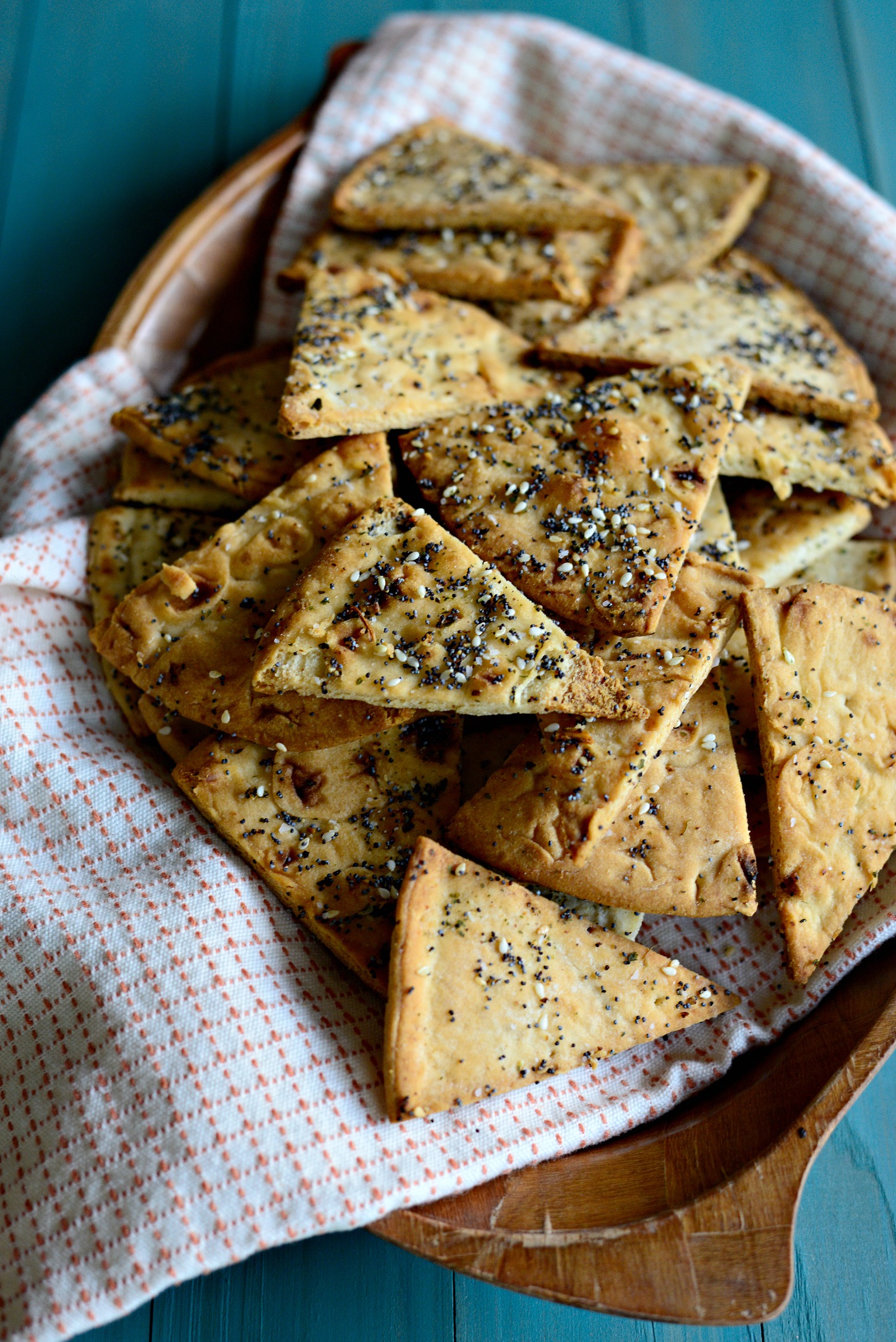 Everything Baked Pita Chips - Simply Scratch