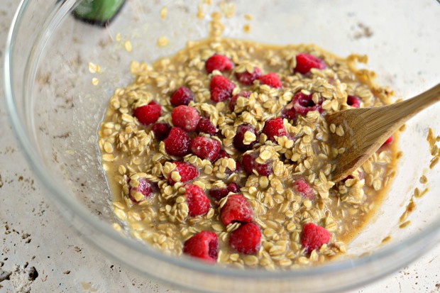 Baked Raspberry Oatmeal with Brown Butter Drizzle l SimplyScratch.com (14)