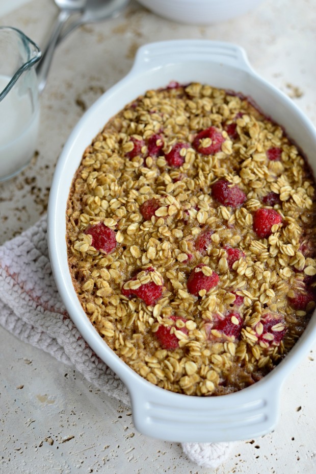 Baked Raspberry Oatmeal with Brown Butter Drizzle l SimplyScratch.com (16)
