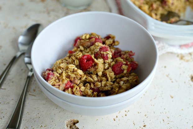 Baked Raspberry Oatmeal with Brown Butter Drizzle l SimplyScratch.com (18)