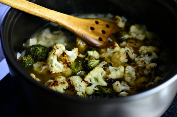 Roasted Broccoli + Cauliflower Soup l SimplyScratch.com (23)