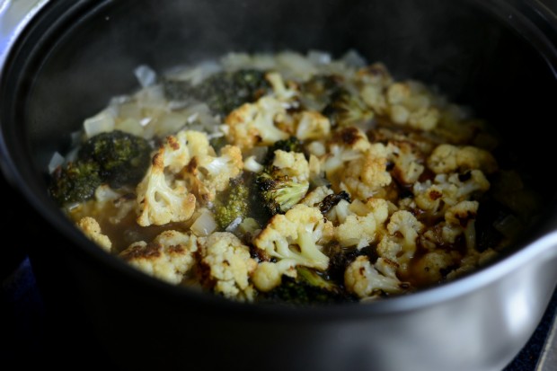 Roasted Broccoli + Cauliflower Soup l SimplyScratch.com (26)
