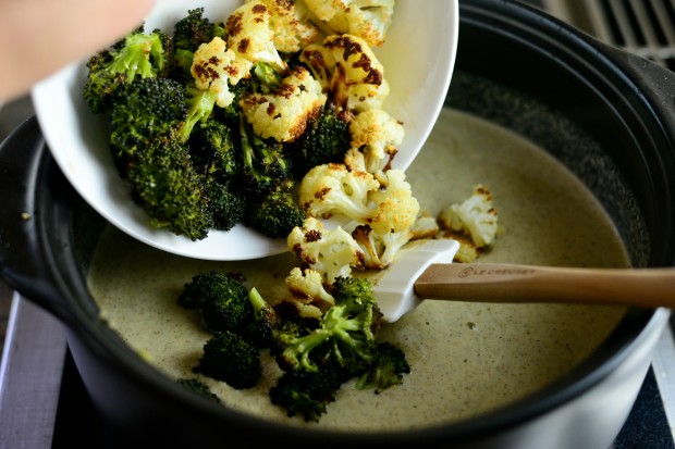 Roasted Broccoli + Cauliflower Soup l SimplyScratch.com (33)