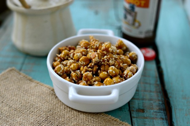 Honey Sesame Roasted Chickpeas l SimplyScratch.com (16)