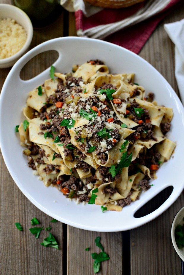 Venison Mushroom Pappardelle l SimplyScratch.com