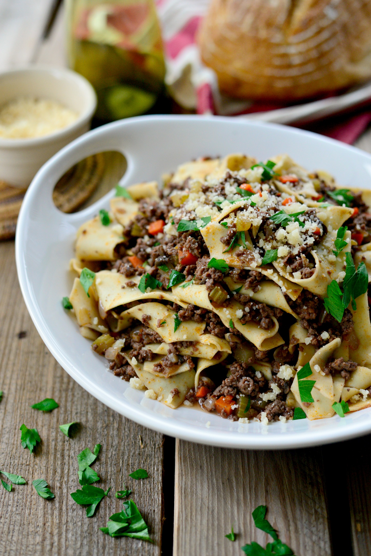 Venison Mushroom Pappardelle