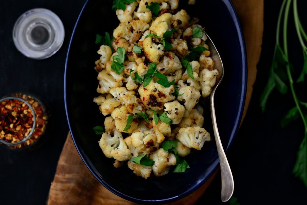 Skillet Parmesan Garlic Cauliflower l SimplyScratch.com (13)