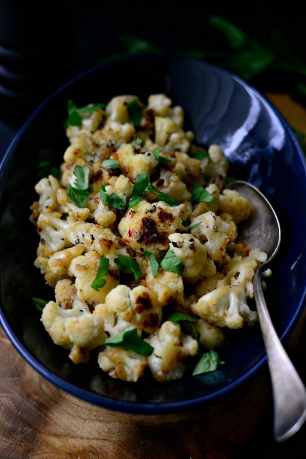 Skillet Parmesan Garlic Cauliflower l SimplyScratch.com (16)