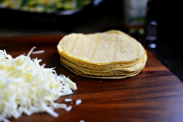 Corn, Poblano + Onion Yellow Corn Quesadillas l SimplyScratch.com (8)