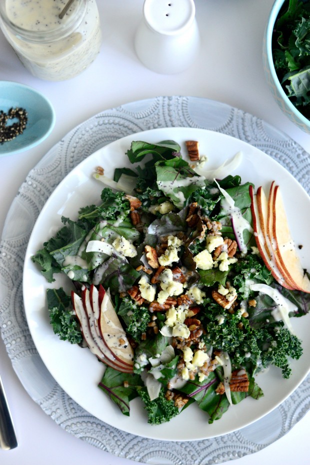 Kale and Beet Greens Salad l SimplyScratch.com