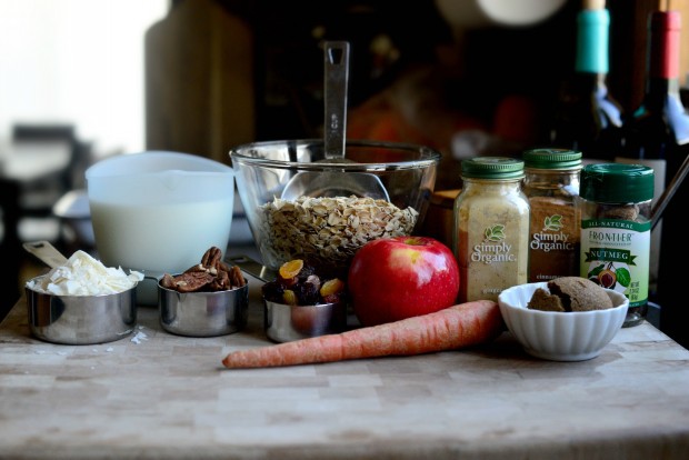 Apple, Carrot + Raisin Baked Oatmeal l SimplyScratch.com (1)