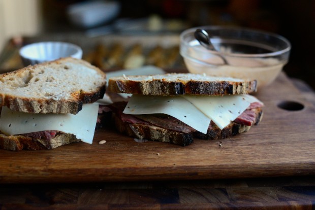 Grilled Corned Beef + Swiss on Rye Sandwich l SimplyScratch.com (13)