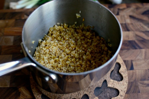 Roasted Vegetable Freekeh Salad + Lemon Mint Vinaigrette l SimplyScratch.com (10)