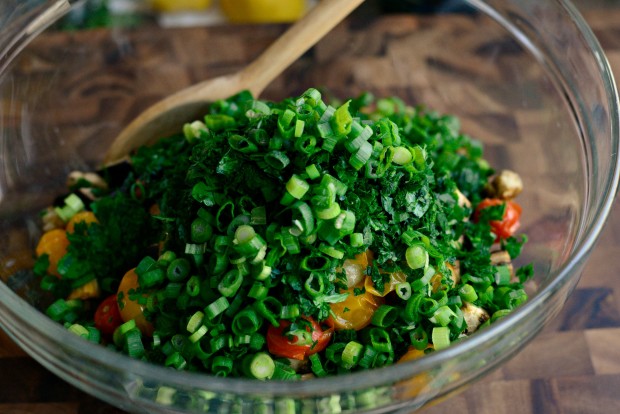 Roasted Vegetable Freekeh Salad + Lemon Mint Vinaigrette l SimplyScratch.com (18)