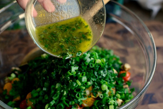 Roasted Vegetable Freekeh Salad + Lemon Mint Vinaigrette l SimplyScratch.com (19)