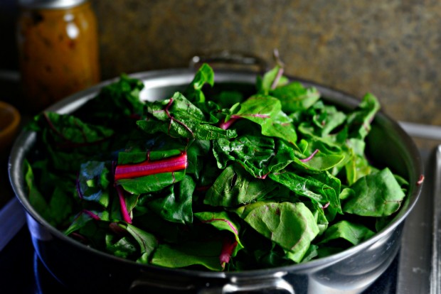 Toasted Garlic + Swiss Chard Pizza l SimplyScratch.com (14)