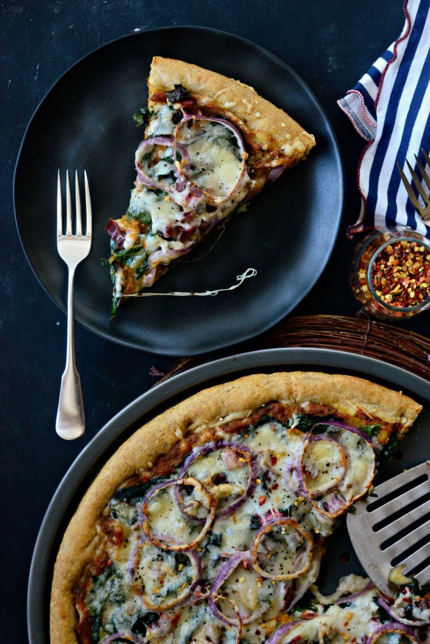 Toasted Garlic + Swiss Chard Pizza l SimplyScratch.com (27)