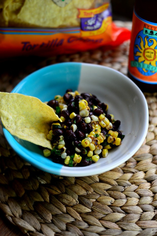 Grilled Corn Black Bean Salad l SimplyScratch.com