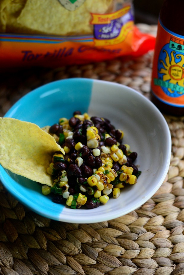 Grilled Corn Black Bean Salad l SimplyScratch.com