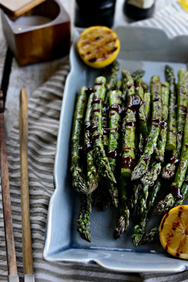 Simply Scratch Grilled Asparagus with Balsamic HoneyDijon Vinaigrette