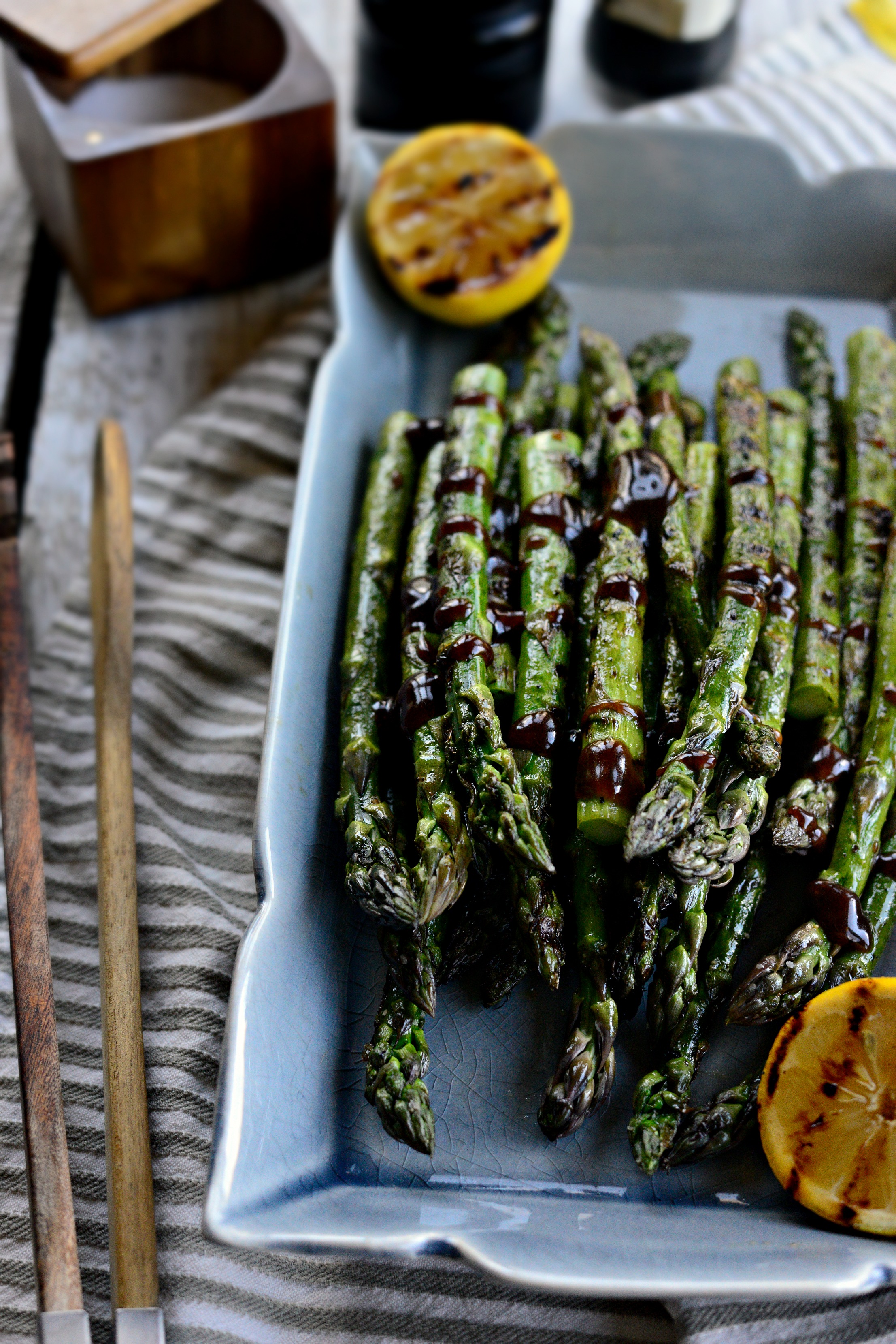 Simply Scratch Grilled Asparagus with Balsamic HoneyDijon Vinaigrette Simply Scratch
