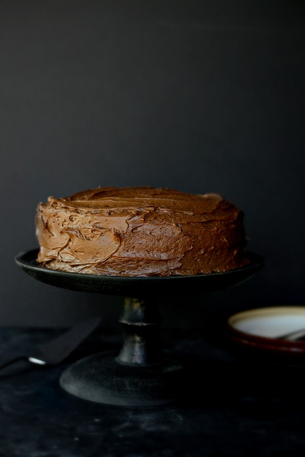 Homemade Yellow Cake + Whipped Chocolate Frosting l SimplyScratch.com (21)