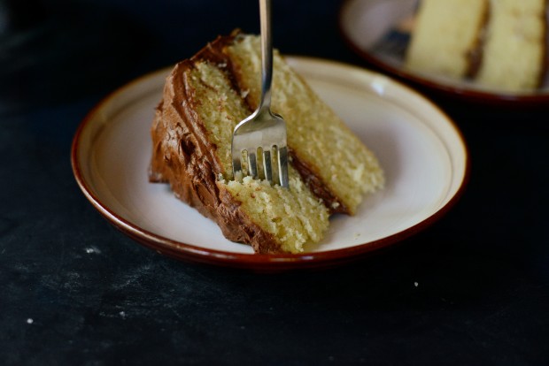 Homemade Yellow Cake + Whipped Chocolate Frosting l SimplyScratch.com (28)