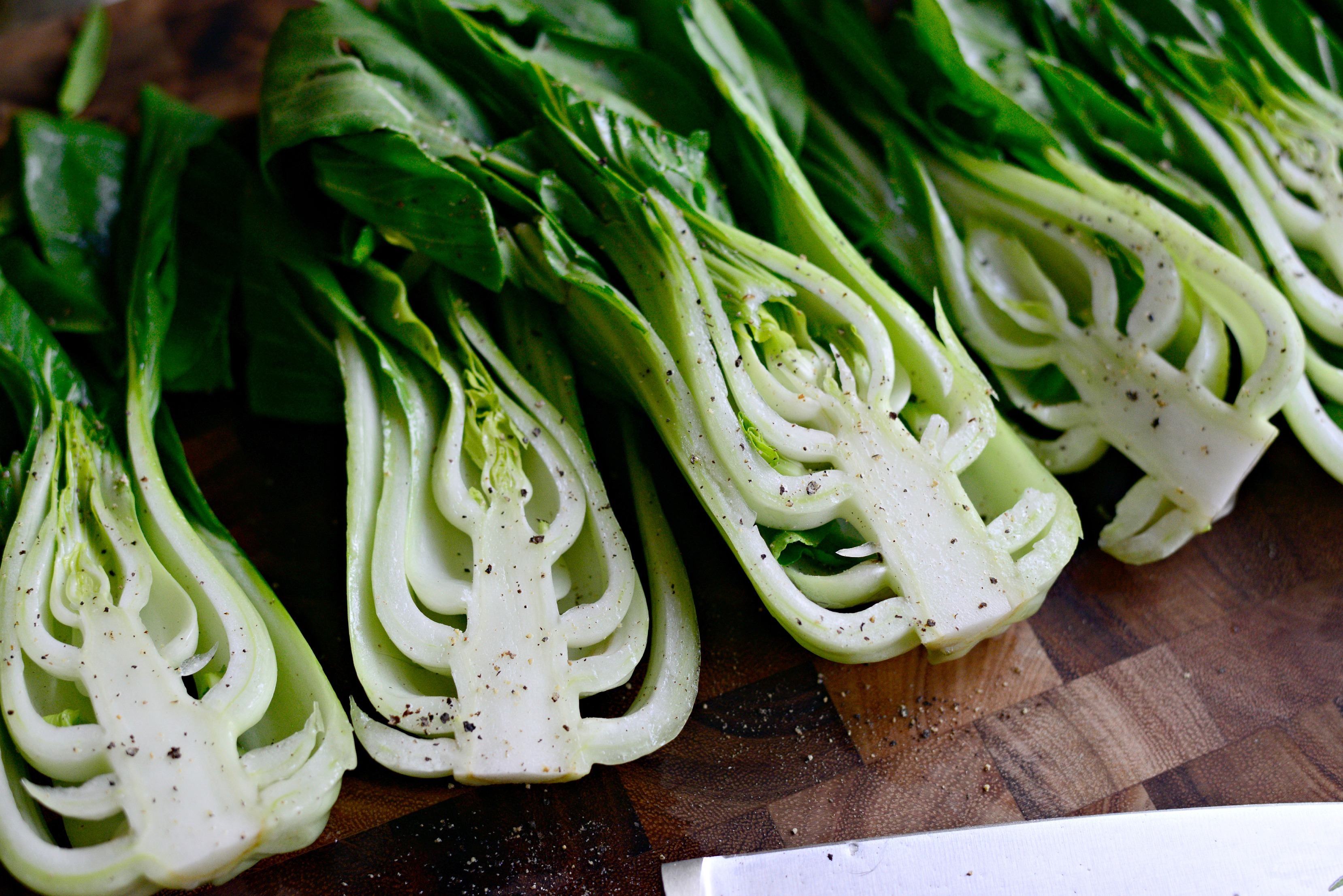 Grilled Baby Bok Choy + Ginger Chili Sauce Simply Scratch