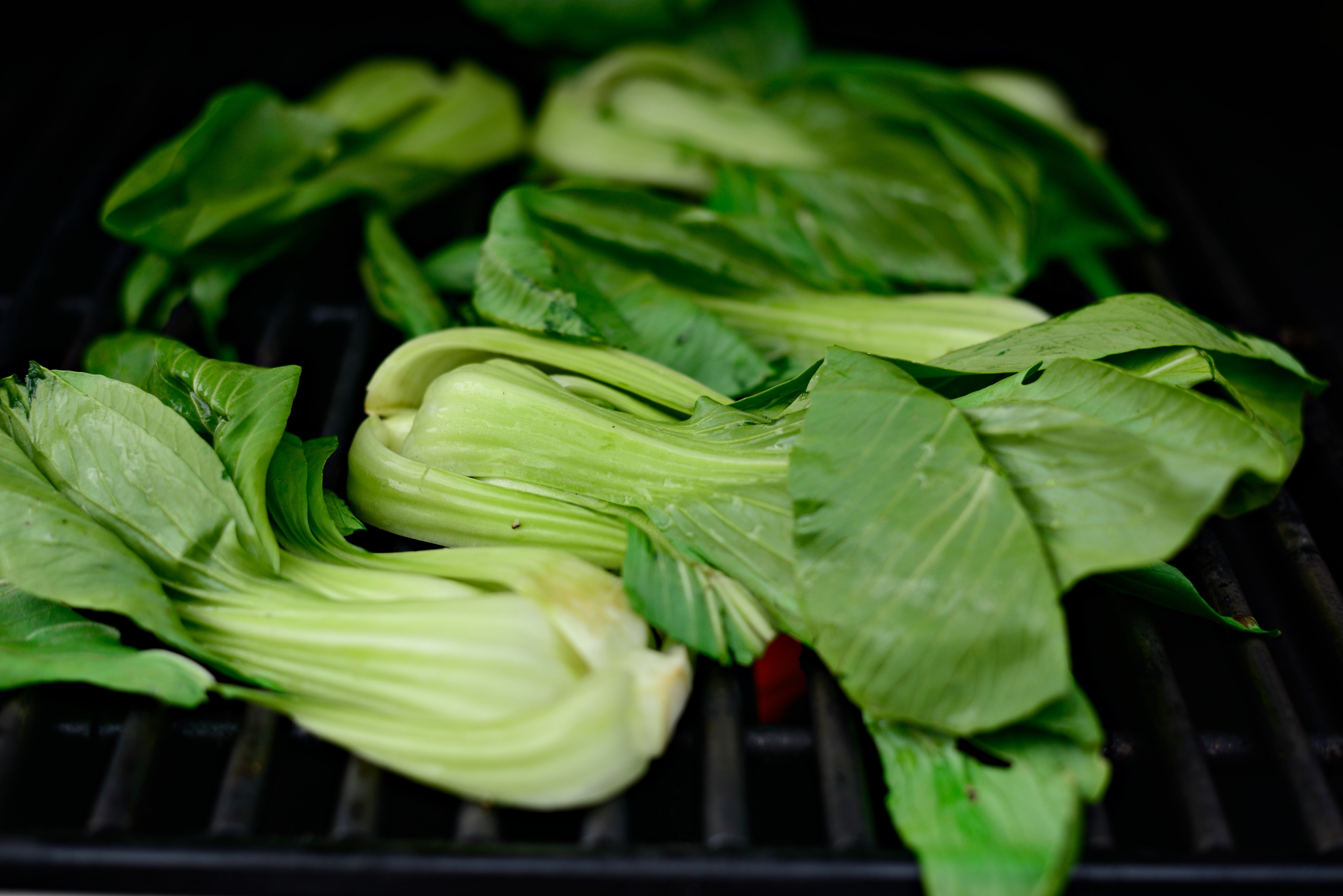 Grilled Baby Bok Choy + Ginger Chili Sauce Simply Scratch