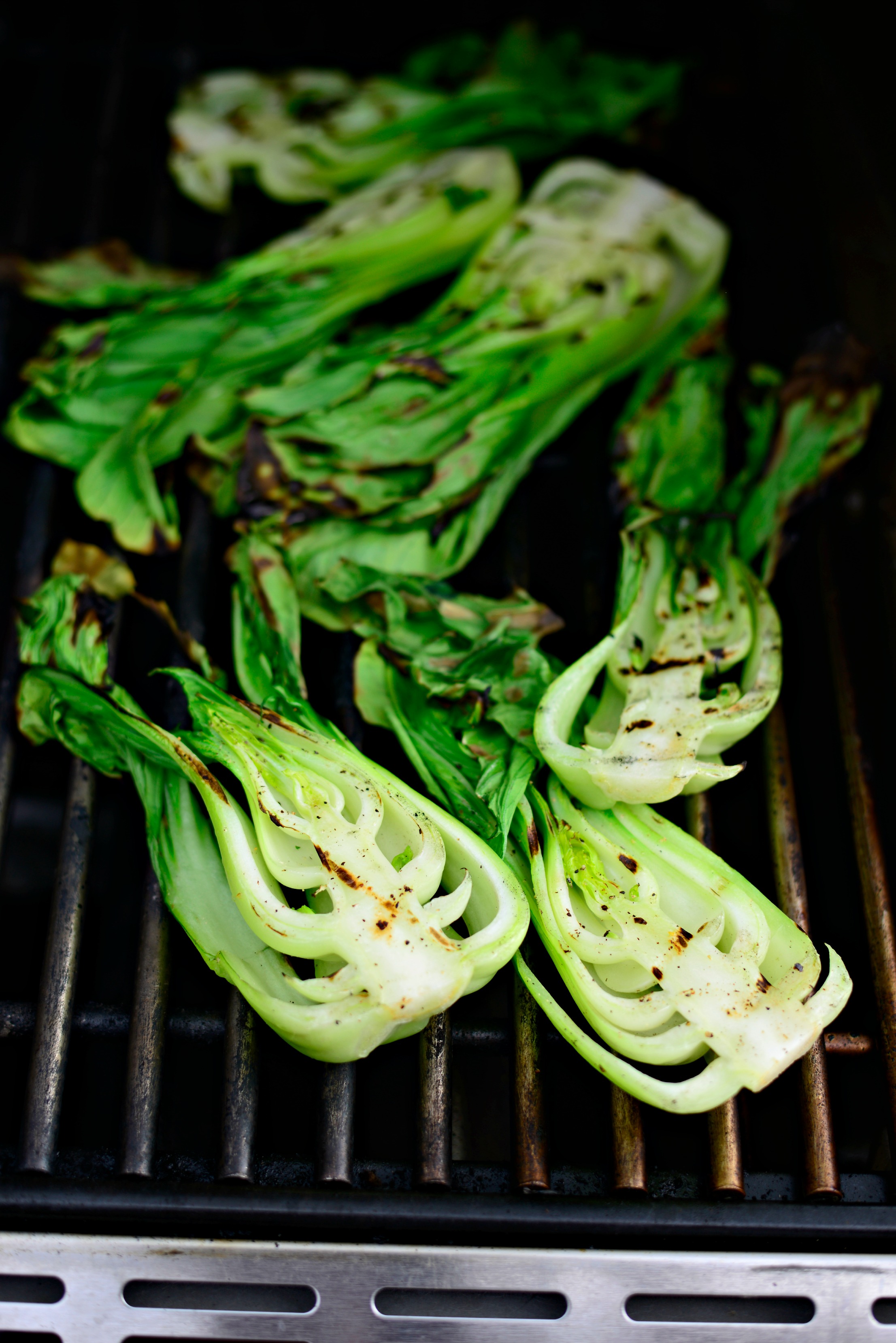 Simply Scratch Grilled Baby Bok Choy + Ginger Chili Sauce Simply Scratch