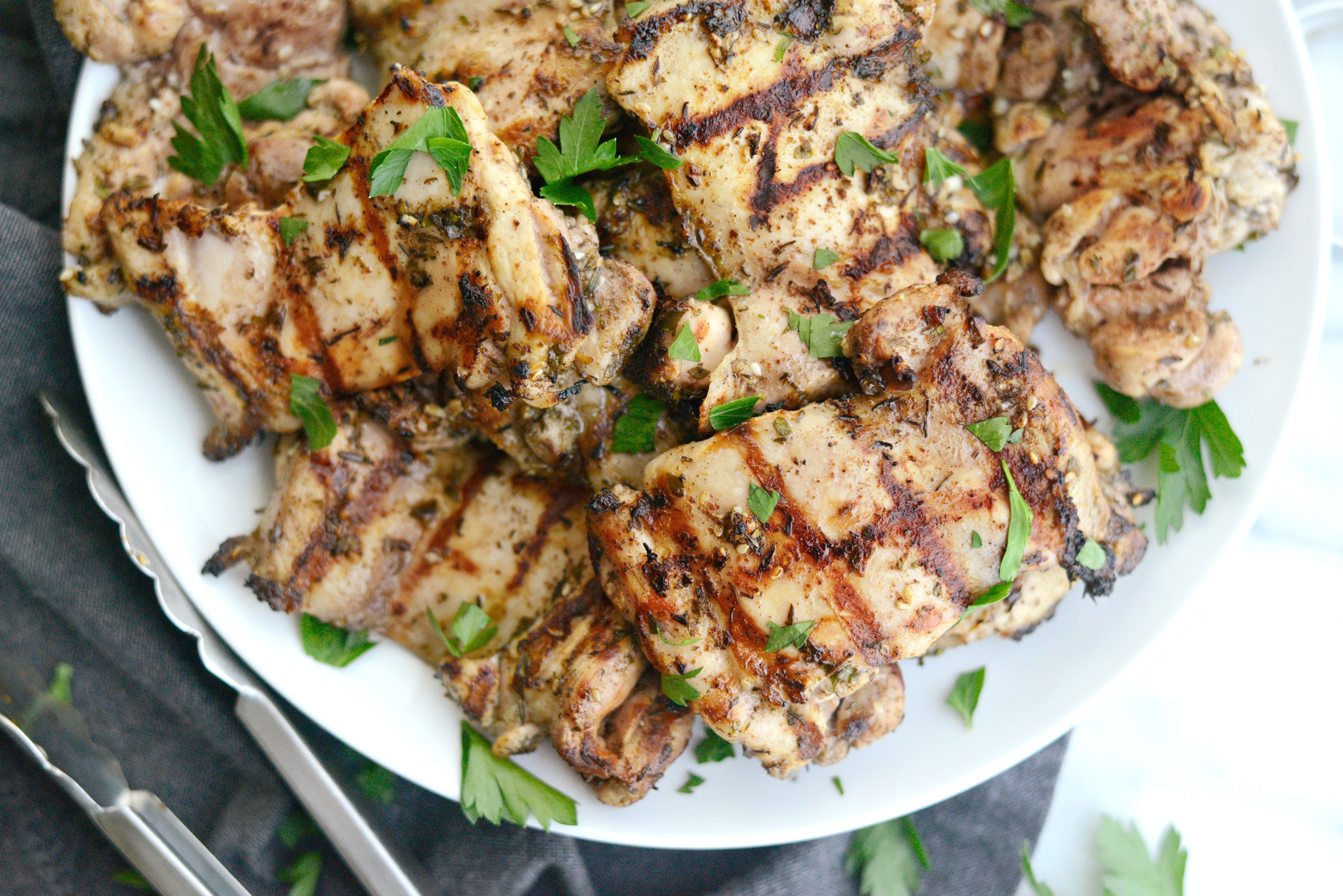 Simply Scratch Grilled Za'atar Chicken Thighs Simply Scratch