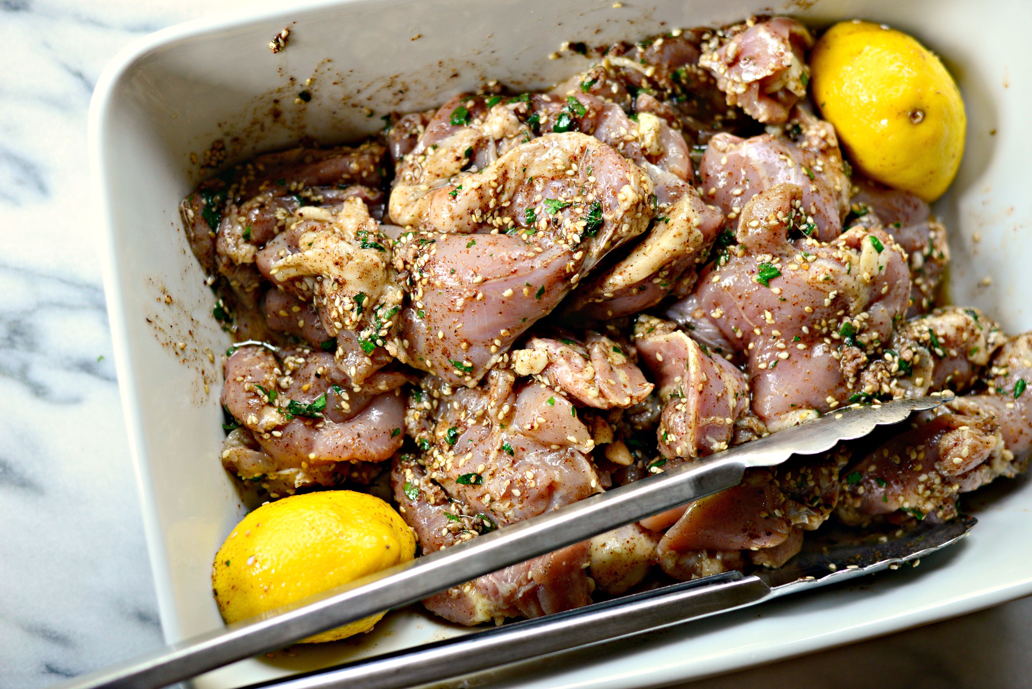 Simply Scratch Grilled Za'atar Chicken Thighs Simply Scratch