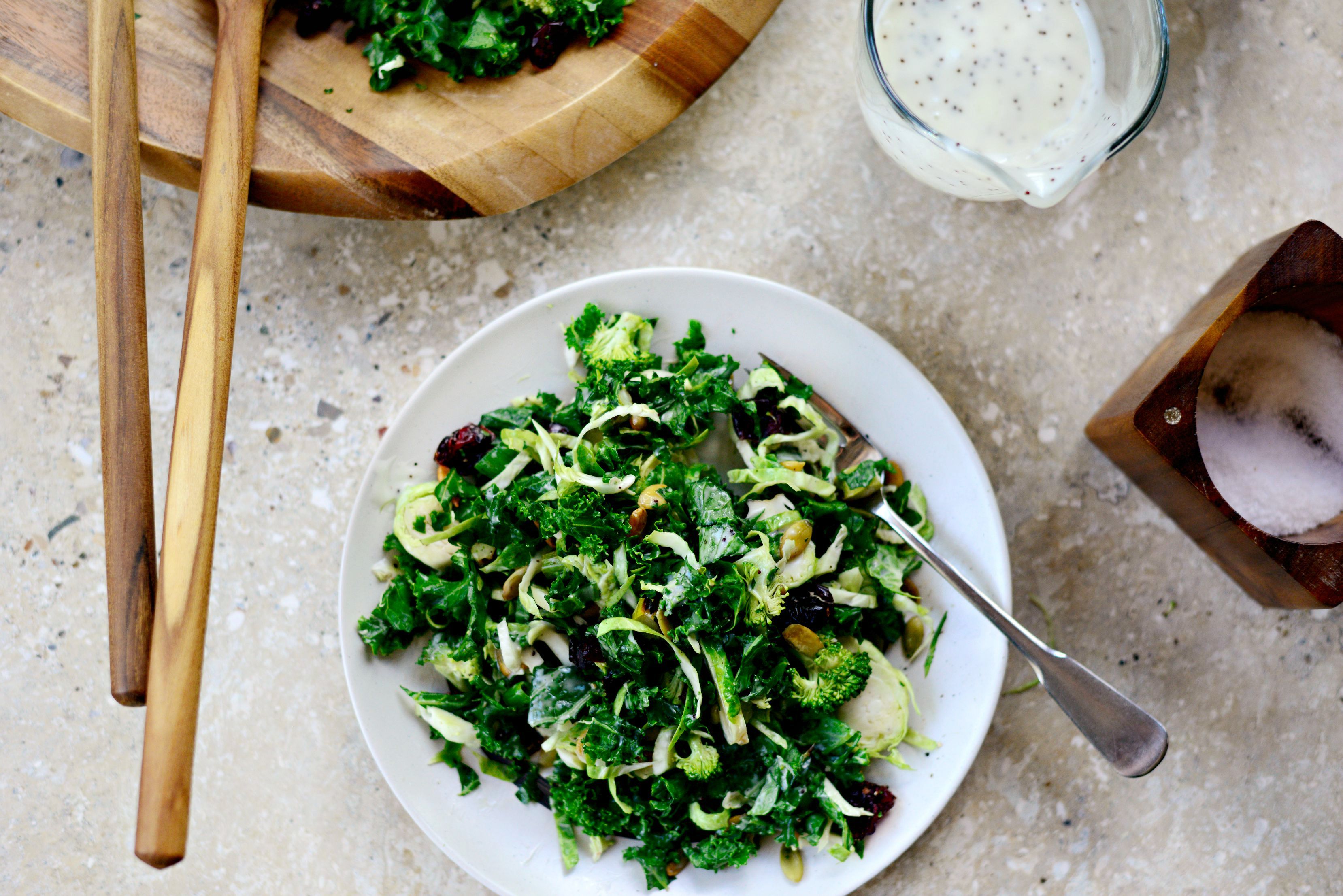 Simply Scratch Kale Brussels Sprout Chopped Salad Simply Scratch