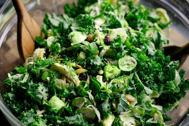 Kale + Brussels Sprout Chopped Salad l SimplyScratch.com (11)