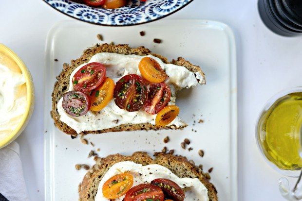 Whipped Feta + Marinated Tomato Toasts l SimplyScratch.com (20)